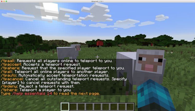 Minecraft Plugin EssentialsX /tp and many more commands