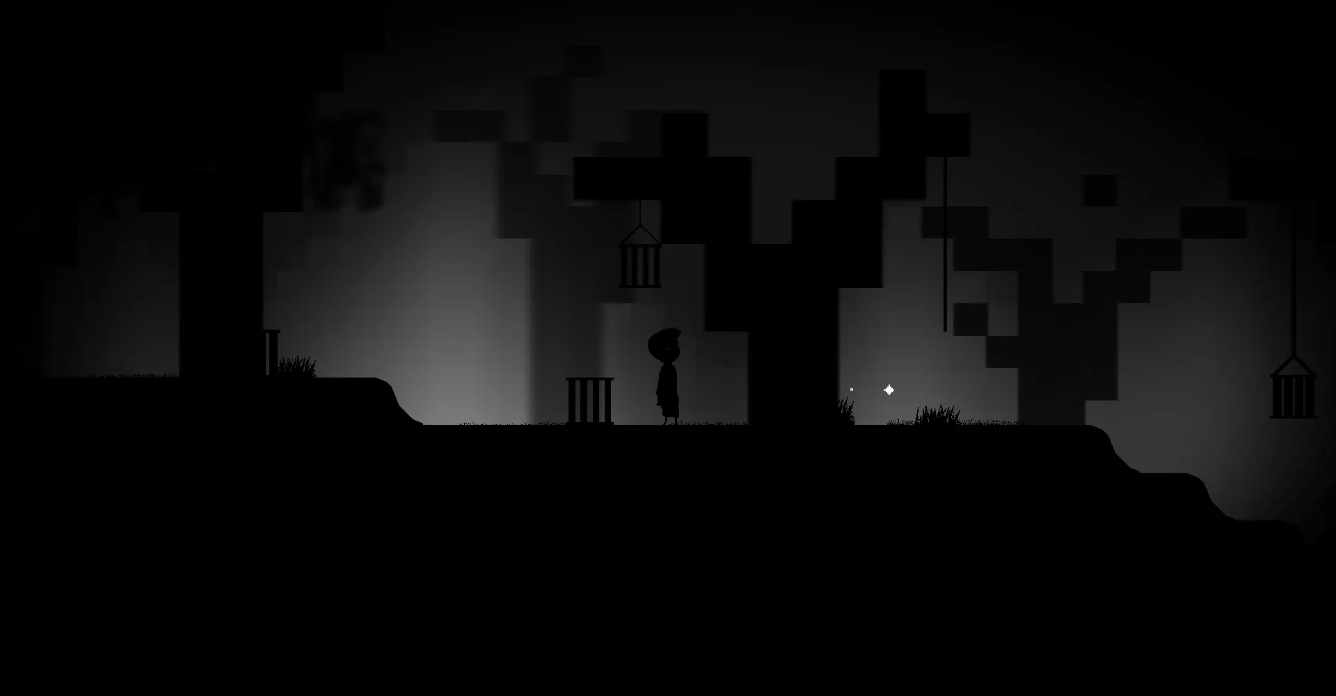 A direct screenshot of gameplay showing the player's character traversing his way through this 2D platformer