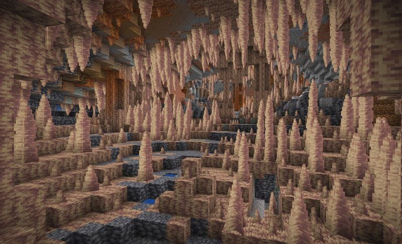 Dripstone Caves biome in Minecraft 1.18 Caves and Cliffs Part 2