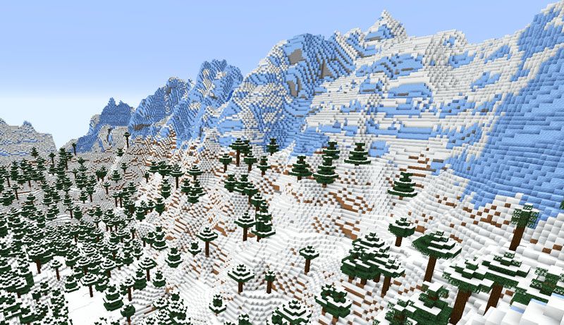 Frozen Peaks biome in Minecraft 1.18 Caves and Cliffs Part 2