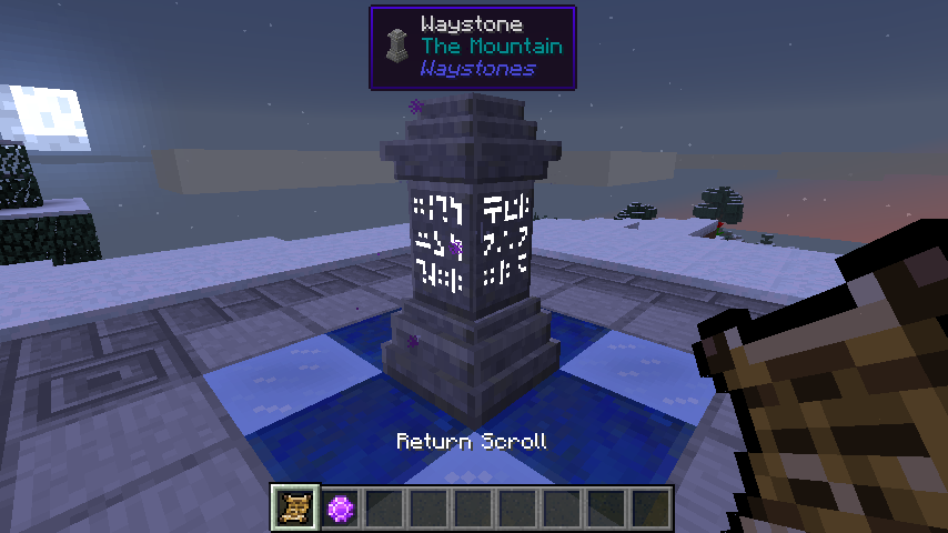 Modded Minecraft Server Waystone Activated