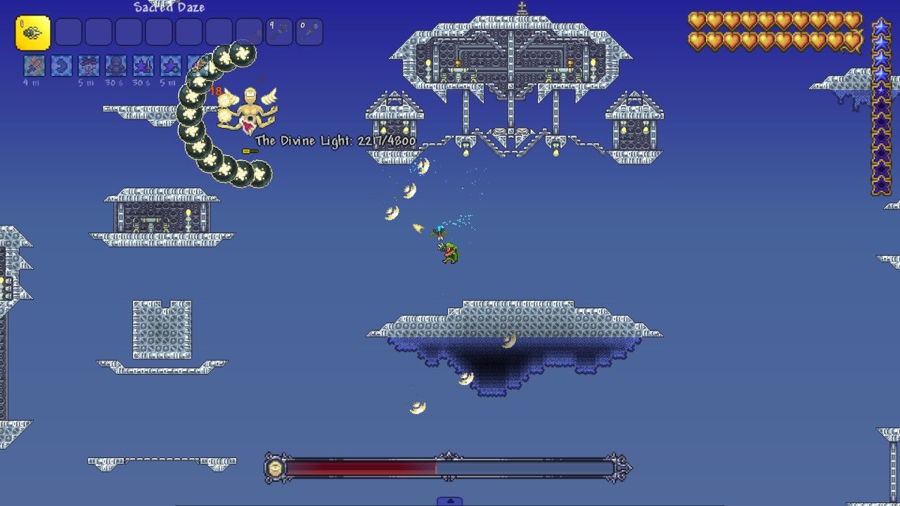 Modded Terraria Server Querty Bosses Sky Fortress