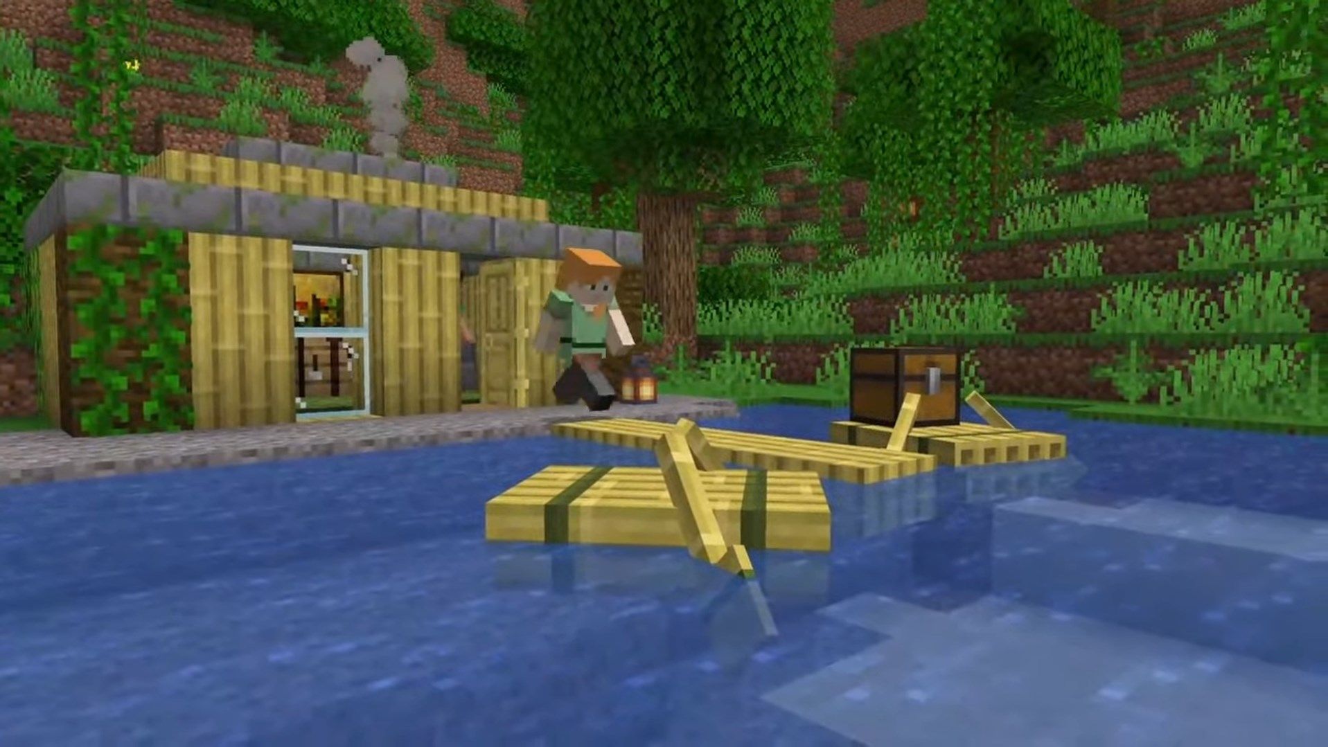 Minecraft Update 1.20 Bamboo Wood and Raft