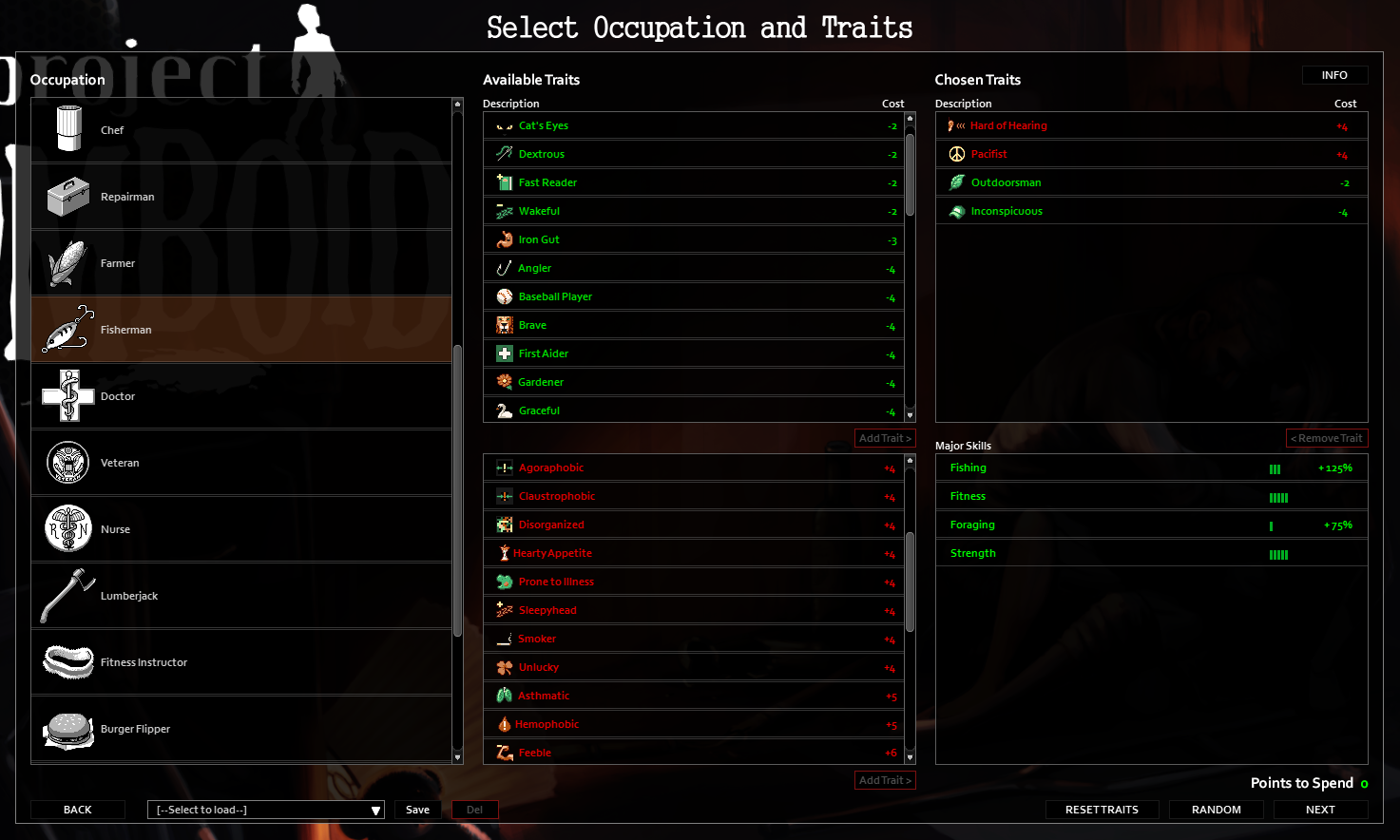 Fishing Chance Table : r/projectzomboid