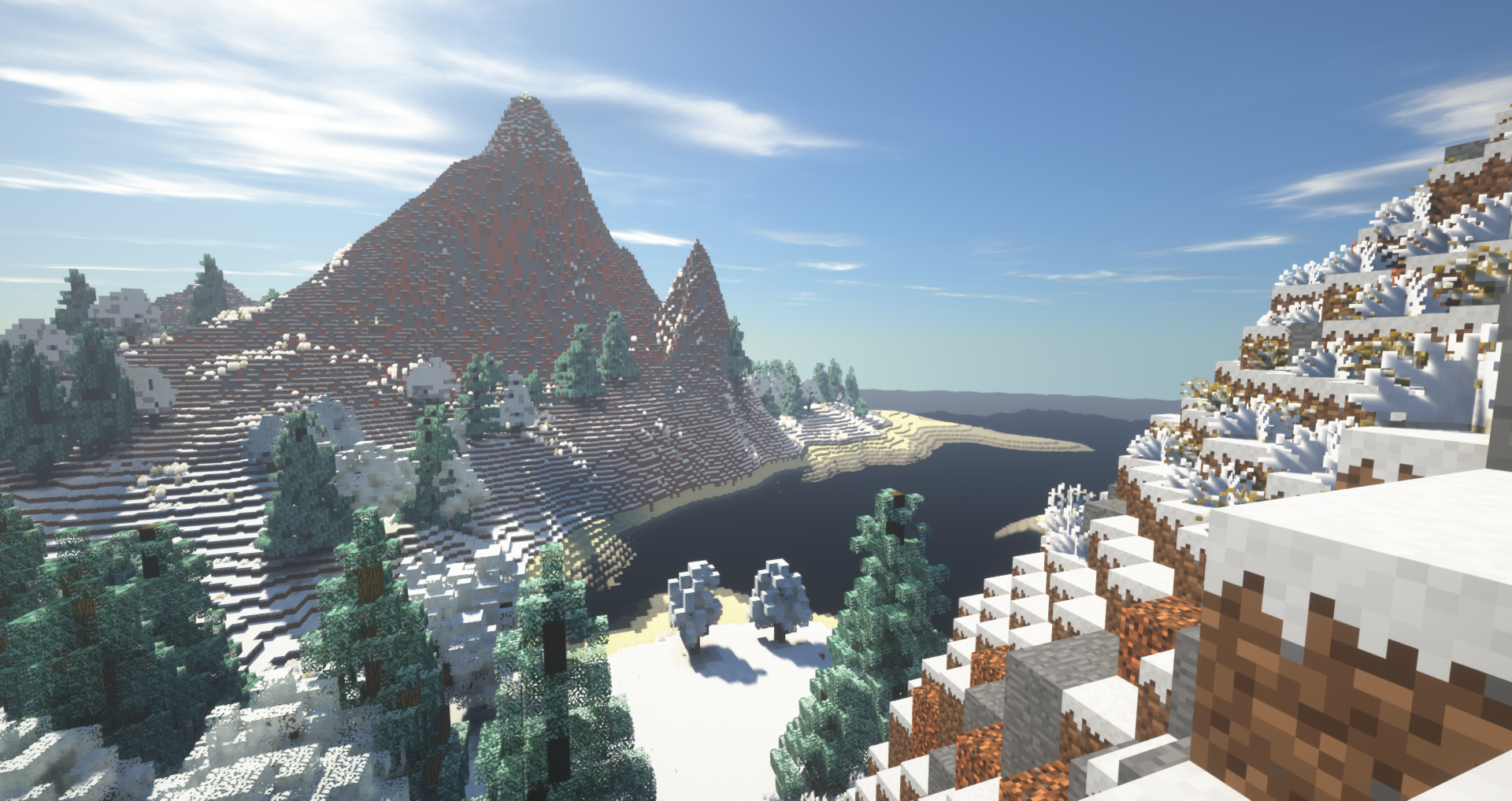 Minecraft Snowy Mountainside Multiplayer Server