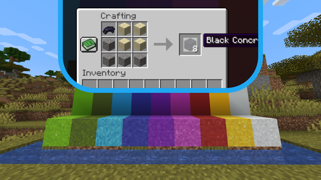 How to make Concrete Minecraft