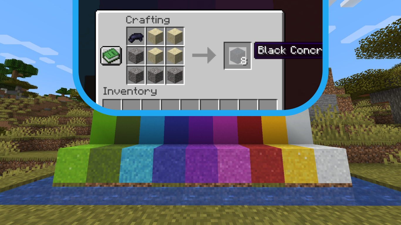 How to Make Concrete in Minecraft