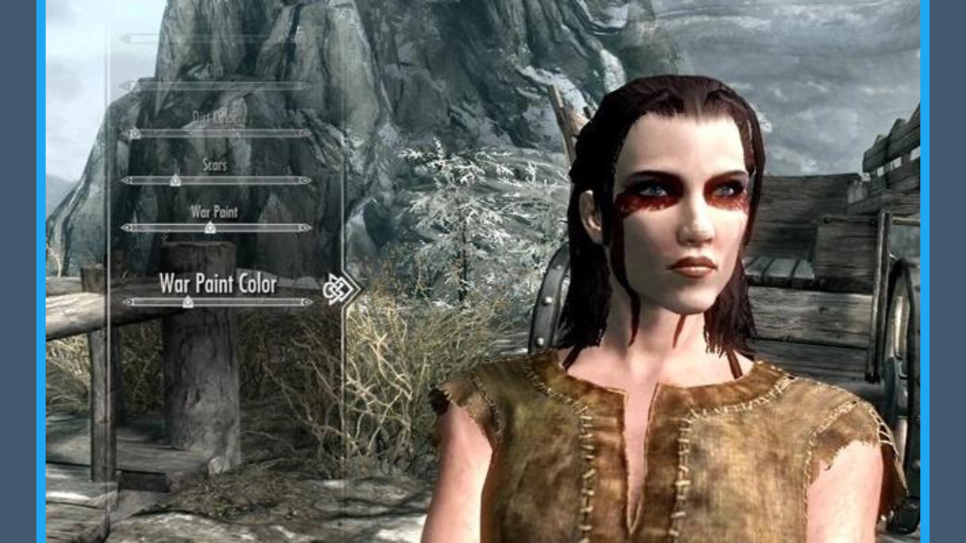 skyrim breton war paint