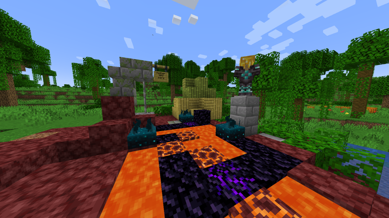 I took a one-way portal to Minecraft's updated Nether and tried to live  there
