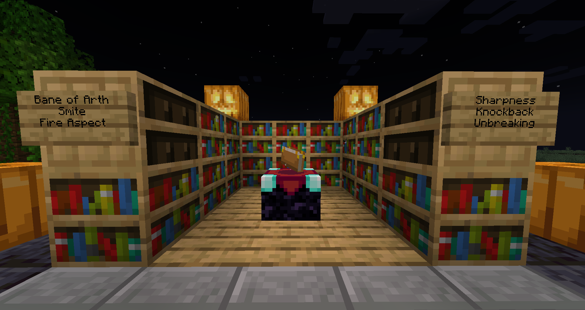 how to craft a bookshelf in minecraft