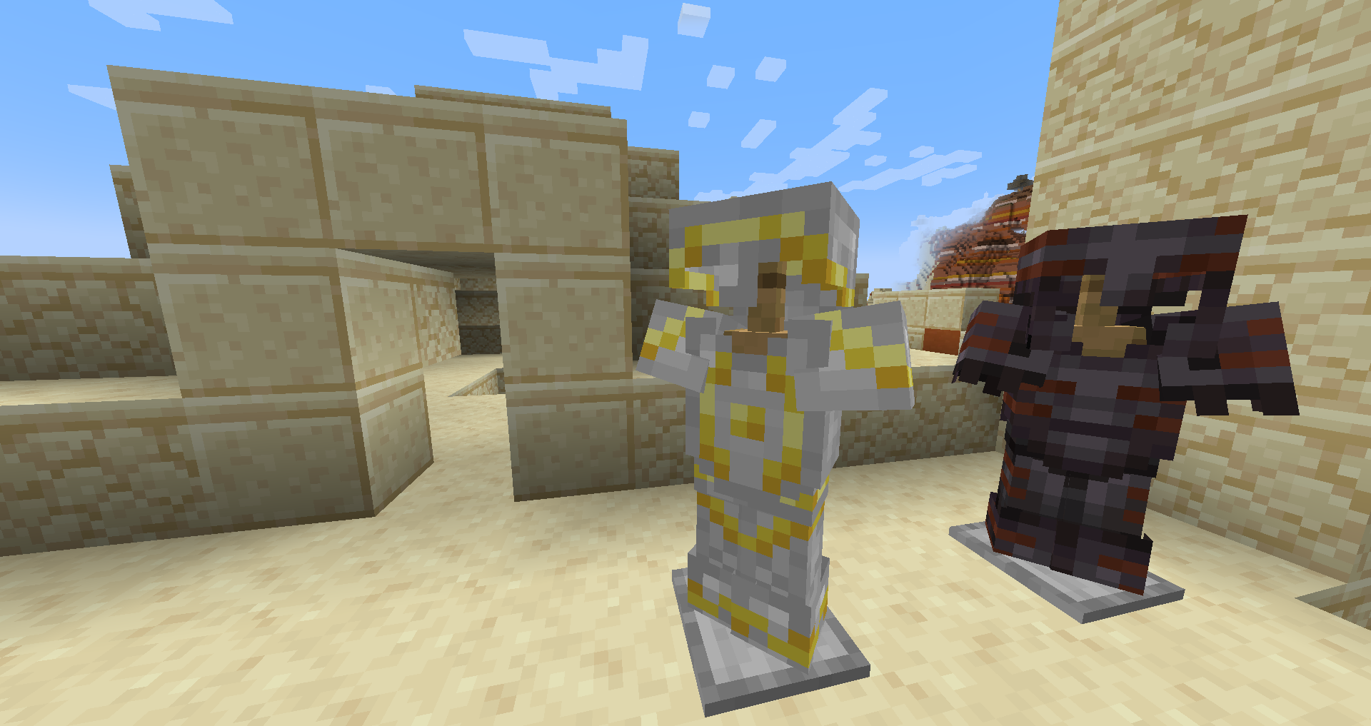 Minecraft 1.20 Desert Pyramid Armor Trim