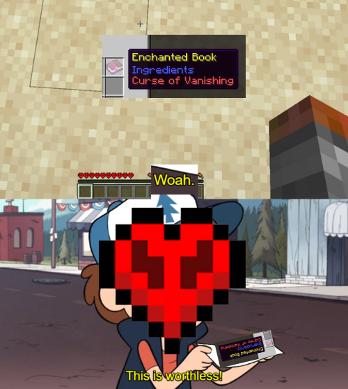 cursed curse of vanishing : r/MinecraftMemes