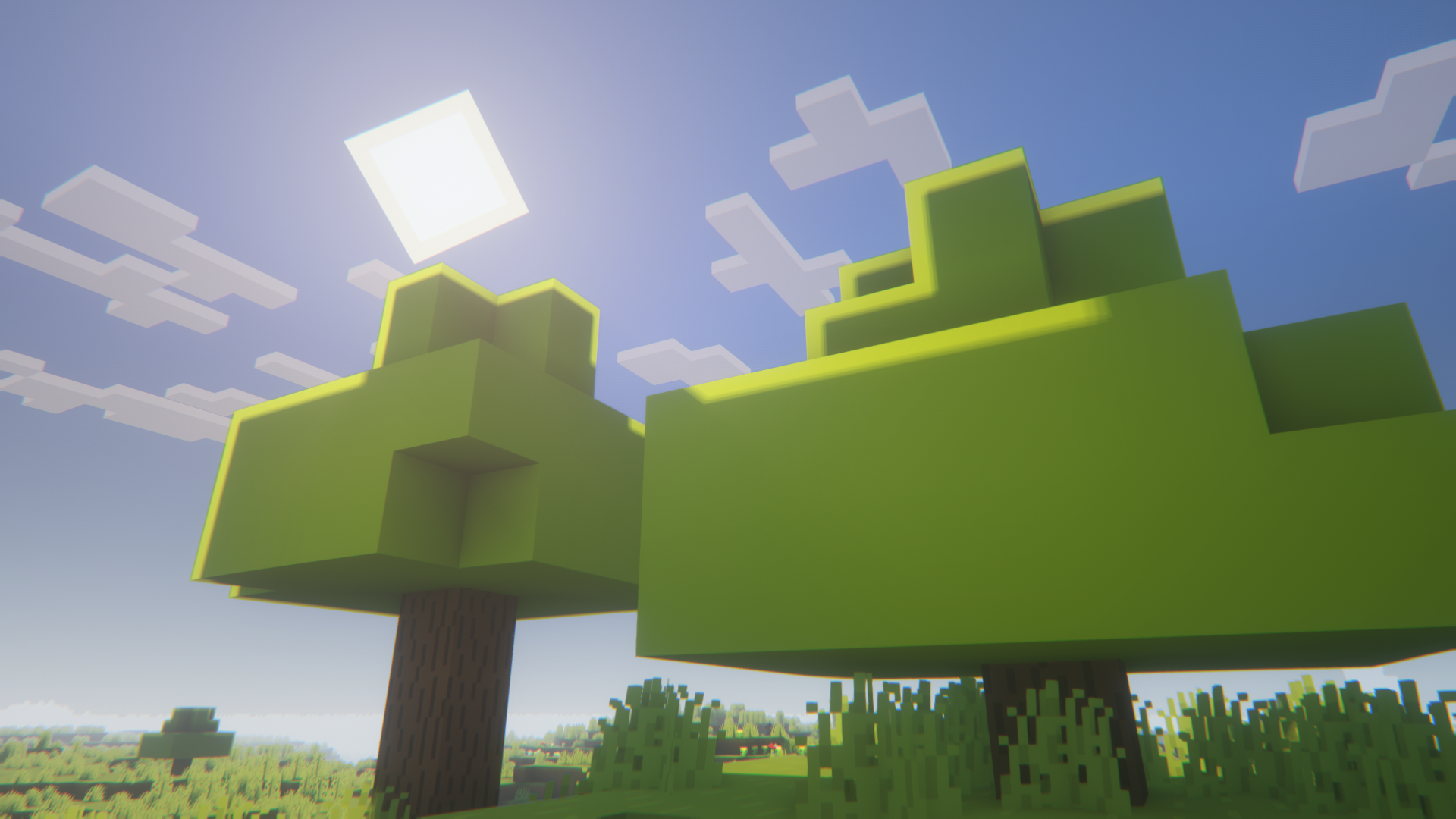 Minecraft Sun Shining Cinematic View