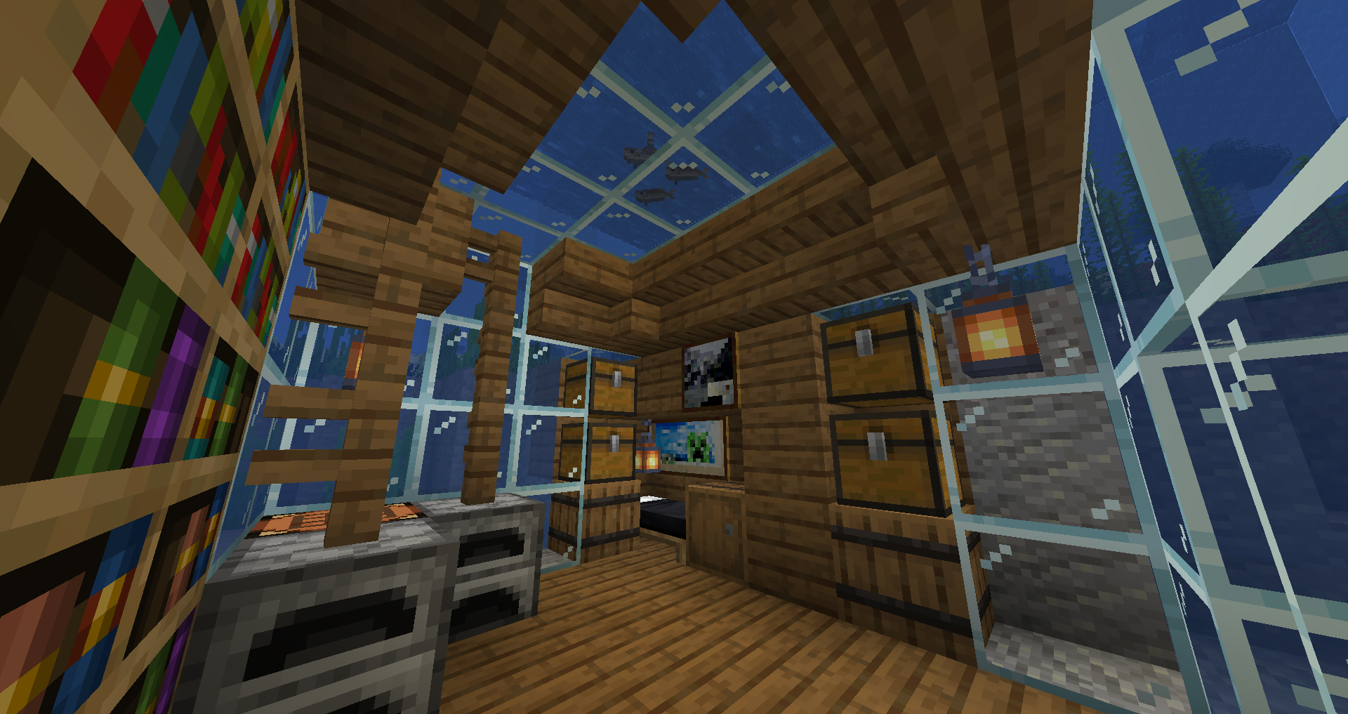 Minecraft Underwater House Aqua Affinity Required