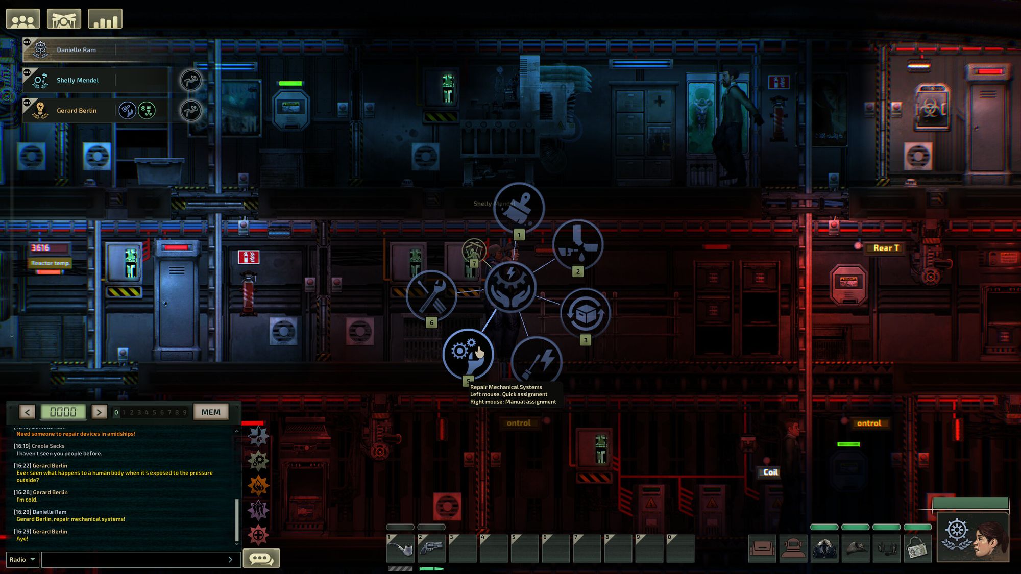 Barotrauma Skills, Repairing Ship