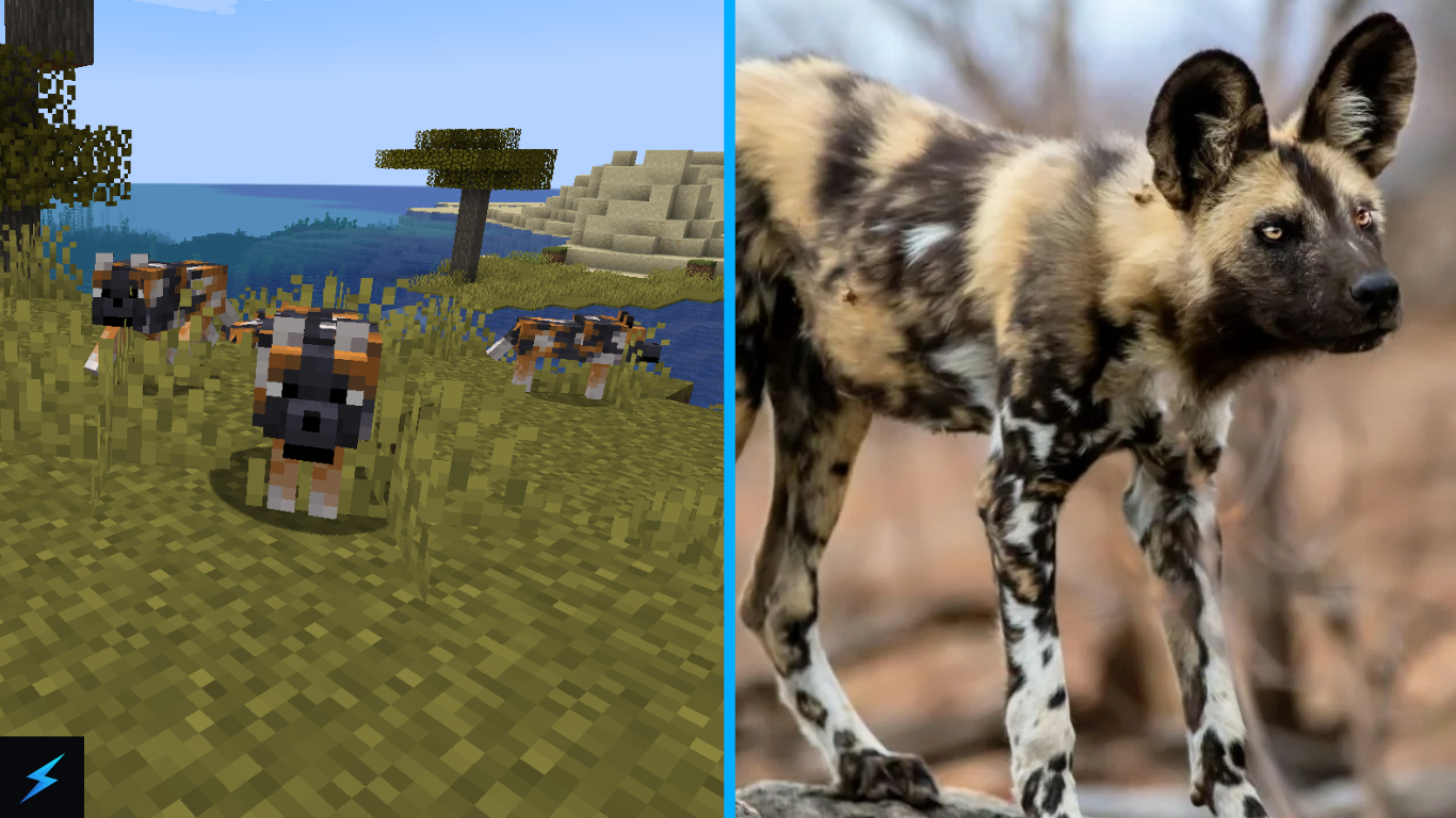 Minecraft Spotted Wolf